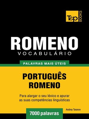 cover image of Vocabulário Português-Romeno